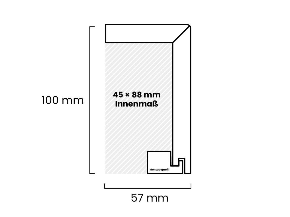 KGM Heizungsrohrverkleidung 57 x 100 mm Rechteckiges Profil — 4 / 4