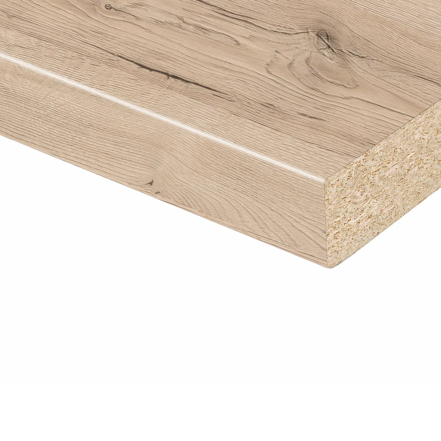 CPL-Arbeitsplatte 280 cm x 63 cm x 2,8 cm Eiche Sanremo — 3 / 4