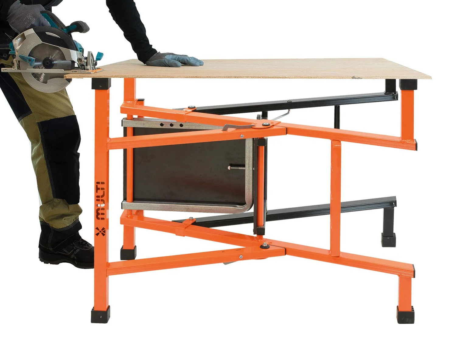 Mondelin MULTI-X - Universal-Leiter, Tritt-Plattform - 4 In 1 — 4 / 6